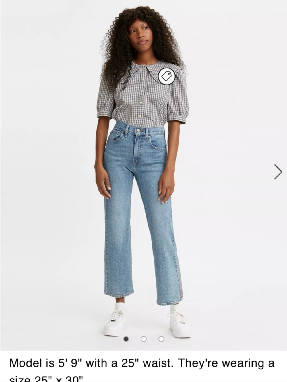 High Waisted Crop Flare Light Blue Women’s Jeans 29 8